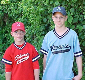 Brendan Sheehan,  left, Danny Mahoney on right