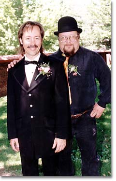 Guy & Chuck at Chuck's wedding