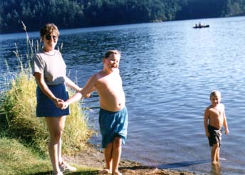 Marilyn, Andrew and Cory